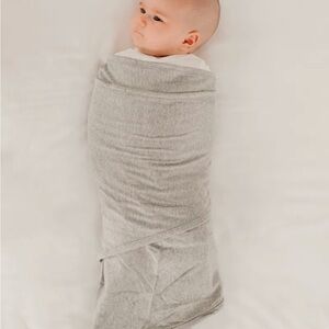 Cozy Gray Baby Swaddle Blanket - LIKE NEW! In original package
